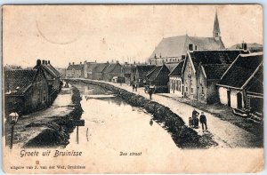c1910s Bruinisse, Netherlands Greetings Postcard Dee St Uitgave van der Wal A121