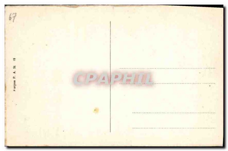 Postcard Old Strasbourg Place Austerlitz