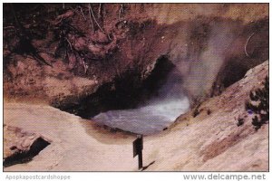 Wyoming Yellowstone Park Dragons Mouth Spring Displays Its Pulsating