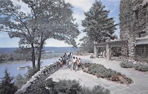 Gillette Castle State Park View of front terrace - Hadlyme, Connecticut CT