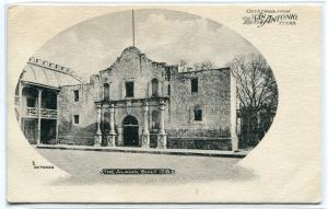 The Alamo Greetings From San Antonio Texas 1907c postcard