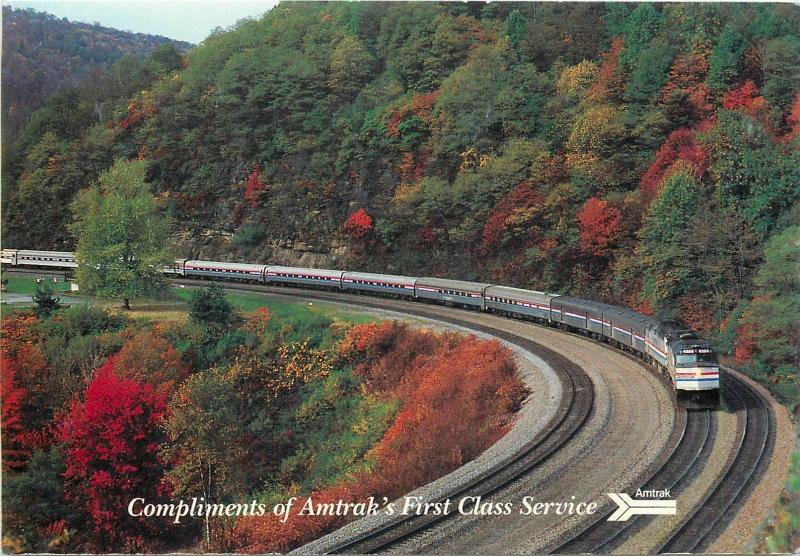 Famous Horseshoe Curve from Amtrak Broadway Limited Train