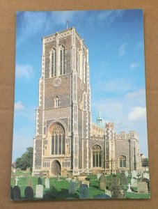 UNUSED POSTCARD - TOWER BY DAY, ST. EDMUND'S CHURCH, SOUTHWOLD, SUFFOLK, ENGLAND