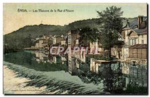 Old Postcard Epinal Houses of the Rue d'Alsace