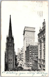 1906 Trinity Church & American Surety Bldg. Louisville Kentucky Posted Postcard