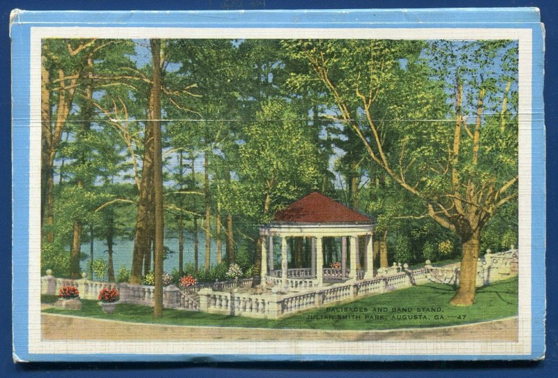 Augusta Georgia ga Garden City of the South Postcard Folder #2 