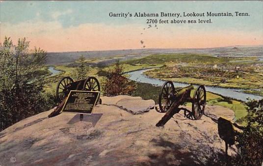 Garritys Alabama Battery Lookout Mountain Tennessee 1973