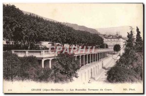 Old Postcard Grasse News Terrasses du Cours