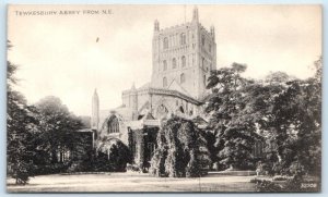 TEWKESBURY abbey from the north east Gloucestershire England UK Postcard