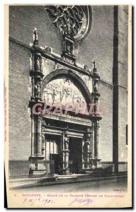 Old Postcard Toulouse Church Of Dalbade Relief Falguieres