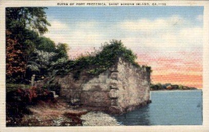 Ruins of Fort Frederica - St. Simons Island, Georgia GA  