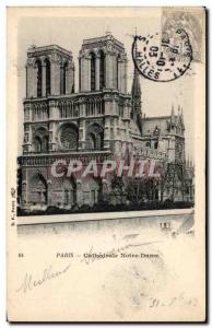 Paris Old Postcard Notre Dame