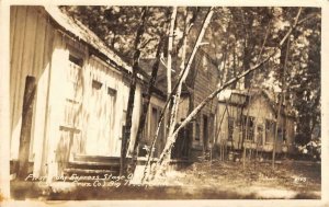 RPPC First Pony Express Office Santa Cruz Big Trees c1930s Rare Vintage Postcard