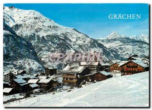 Postcard Modern Grachen Wallis Bletschhorn