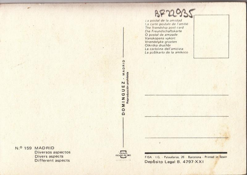 BF22935 madrid  spain front/back image
