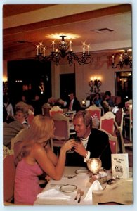 PALM SPRINGS, California CA ~ Gene Autrey Hotel SOMBRERO ROOM ca 1970s Postcard