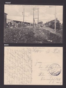 GERMANY 1915, Fieldpost card, Field kitchen in Jesewitz, WWI