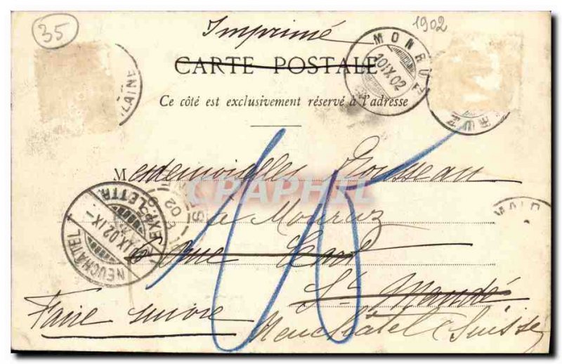 Old Postcard Parame Les Bains