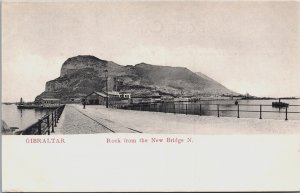 Gibraltar Rock From The New Bridge N. Vintage Postcard C117