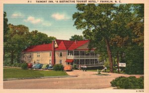 Vintage Postcard 1920's Trimont Inn Distinctive Tourist Hotel Franklin N.C.