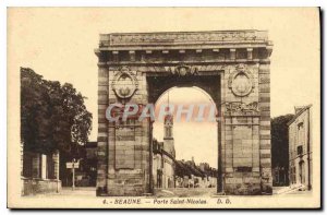 Postcard Old Porte Saint Nicolas Beaune