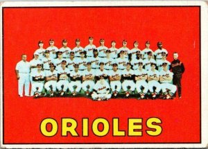 1967 Topps Baseball Card 1966 Baltimore Orioles sk3012