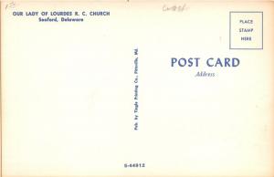 Seaford Delaware~Our Lady of Lourdes Roman Catholic Church & Parsonage?~1950s Pc