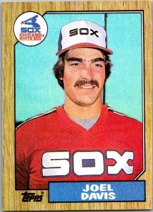 1987 Topps Baseball Card Joel Davis Chicago White Sox sk19007