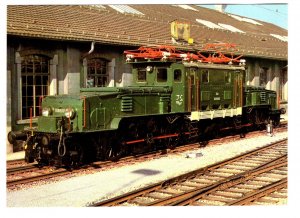 Mountain Express Locomotive, Railway Train at Station, Austria,