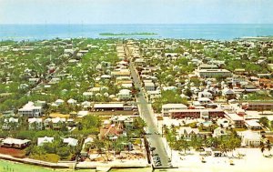 Aerial View of Key West Southernmost City of the USA - Key West, Florida FL  