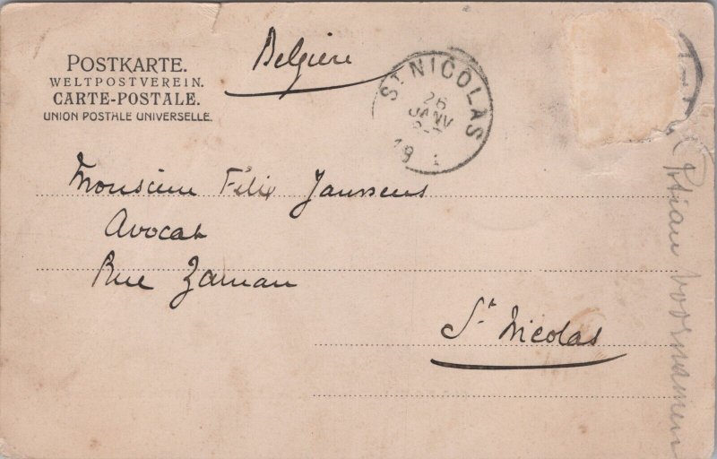 Germany Dampfer Blücher Vintage Postcard C248