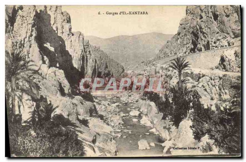 Postcard Old El Kantara Gorges