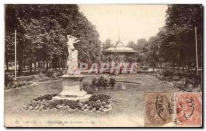 Old Postcard Agen L & # 39Esplanade of Gravel