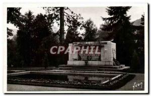 Old Postcard Munster Park and Monument Aux Morts Army