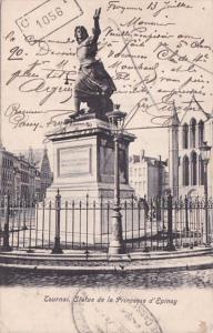 Belgium Tournai Statue de la Princesse d'Epinoy 1909