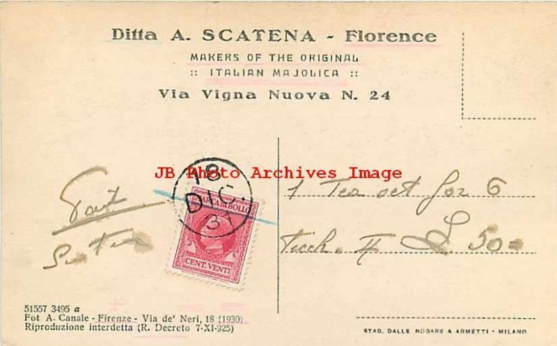 Italy, Firenze, Florence, Ditta A. Scatena Majolica Store, A Canale 