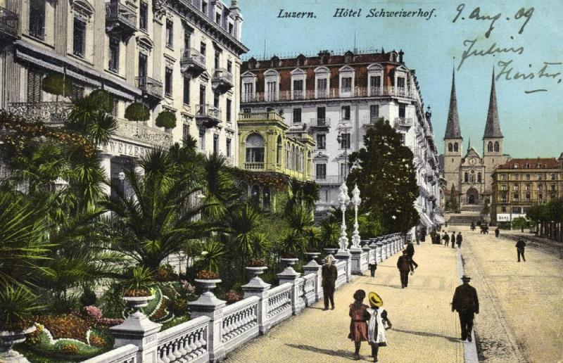 switzerland, LUZERN, Hotel Schweizerhof (1909)