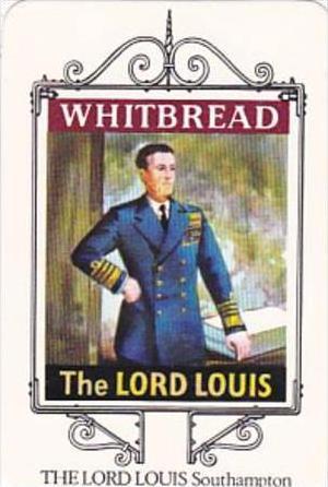 Whitbread Brewers Trade Card Maritime Inn Signs No 1 The Lord Louis Southampton