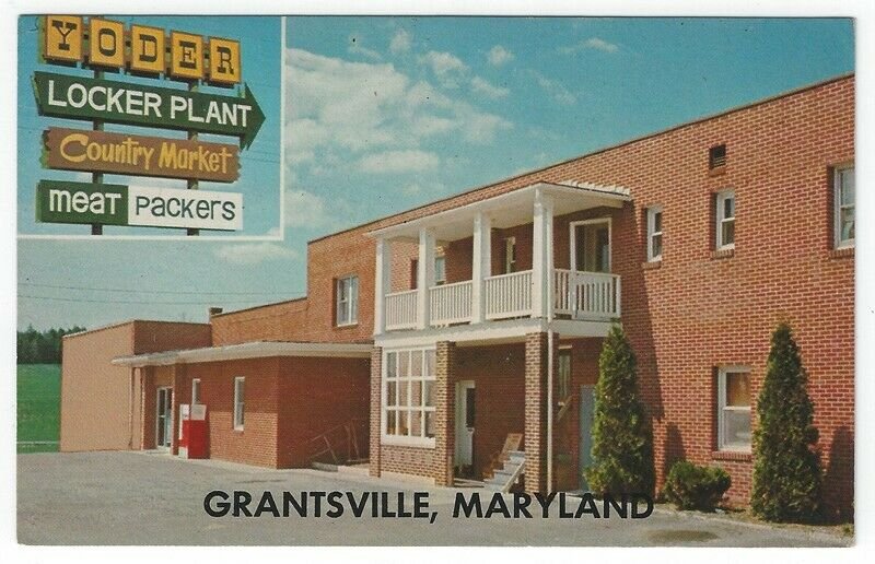 Grantsville,  Maryland, Vintage Postcard View of Yoder's Country Market