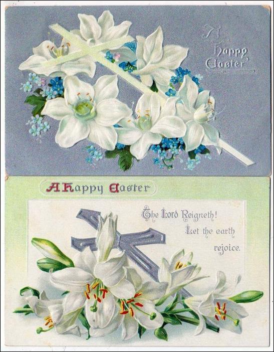 2 - Tuck's Easter Cards, # 711 & 2901