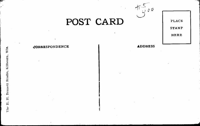 Postcard DAM SCENE Kilbourn Wisconsin WI AK6787