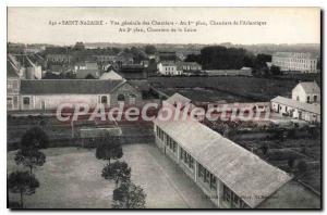 Postcard Old Saint Nazaire General view of Building Loire Atlantic Shipyards