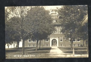 RPPC OVID MICHIGAN HIGH SCHOOL VINTAGE REAL PHOTO POSTCARD