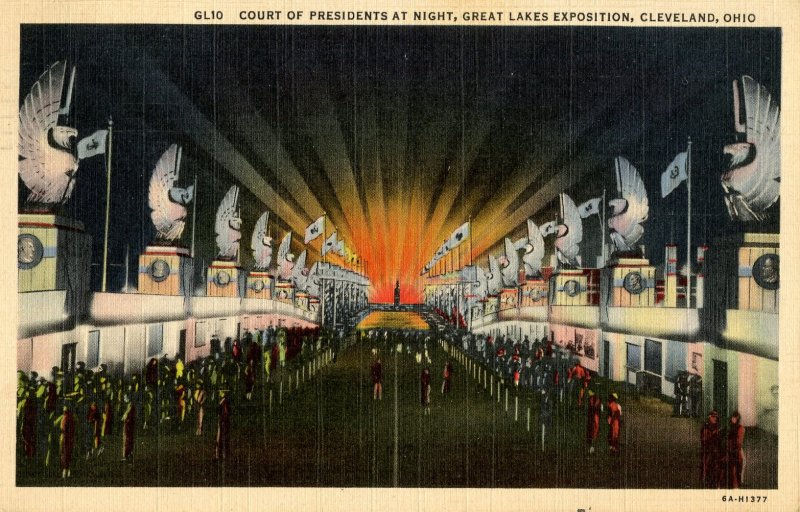 OH - Cleveland. Great Lakes Expo, 1936. Court of Presidents