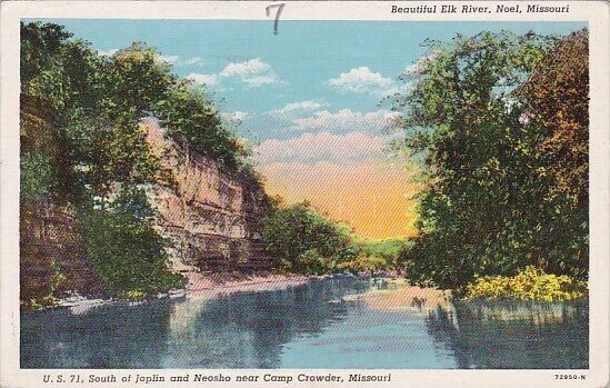 Beautiful Elk River Noel Missouri 1943