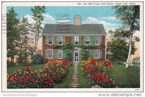 Massachusetts Cape Cod An Old Cape Cod Home 1940