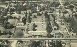 North Carolina Greensboro Aerial View Bennett College Artvue Postcard 22-5044