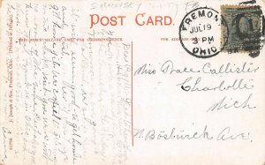 LPS62 Fremont Ohio Sandusky River View Postcard