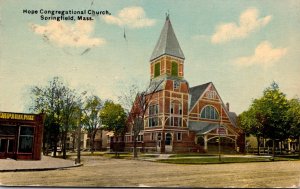 Massachusetts Springfield Hope Congregational Church 1910