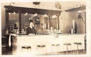 Soda Fountain Unused real photo